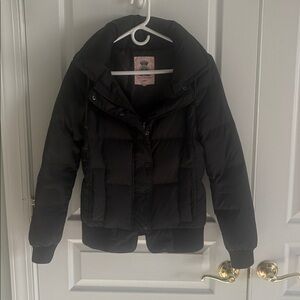 Black Juicy Couture puffer jacket